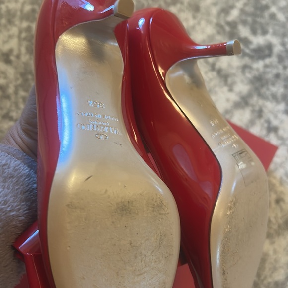 Valentino Patent Bow Low-Heel Pump red with box and bag 35.5 - Picture 5 of 9
